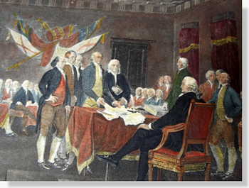 Signing the Declaration of Independence